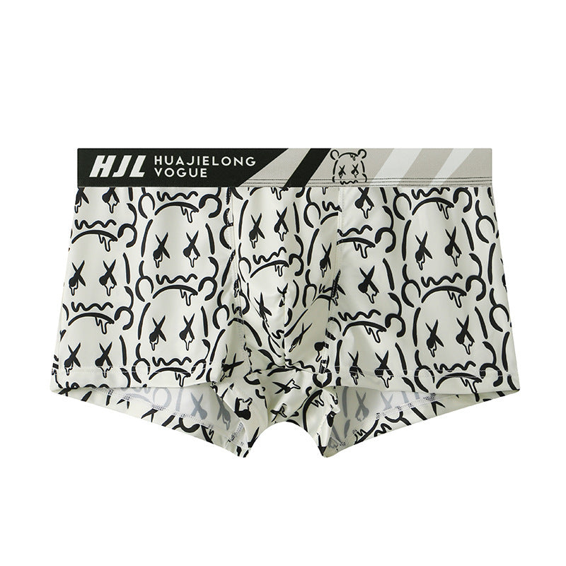 Men's Multi-color Printing Slim Fit Breathable Boxers
