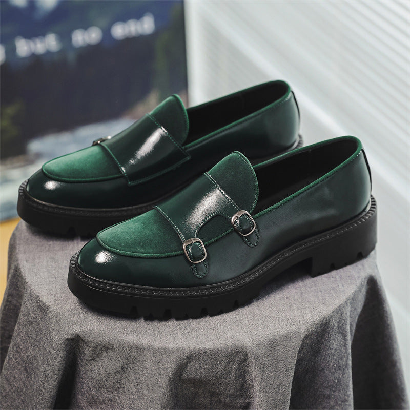 Slip-on Men's Thick Bottom Heighten Casual Shoes