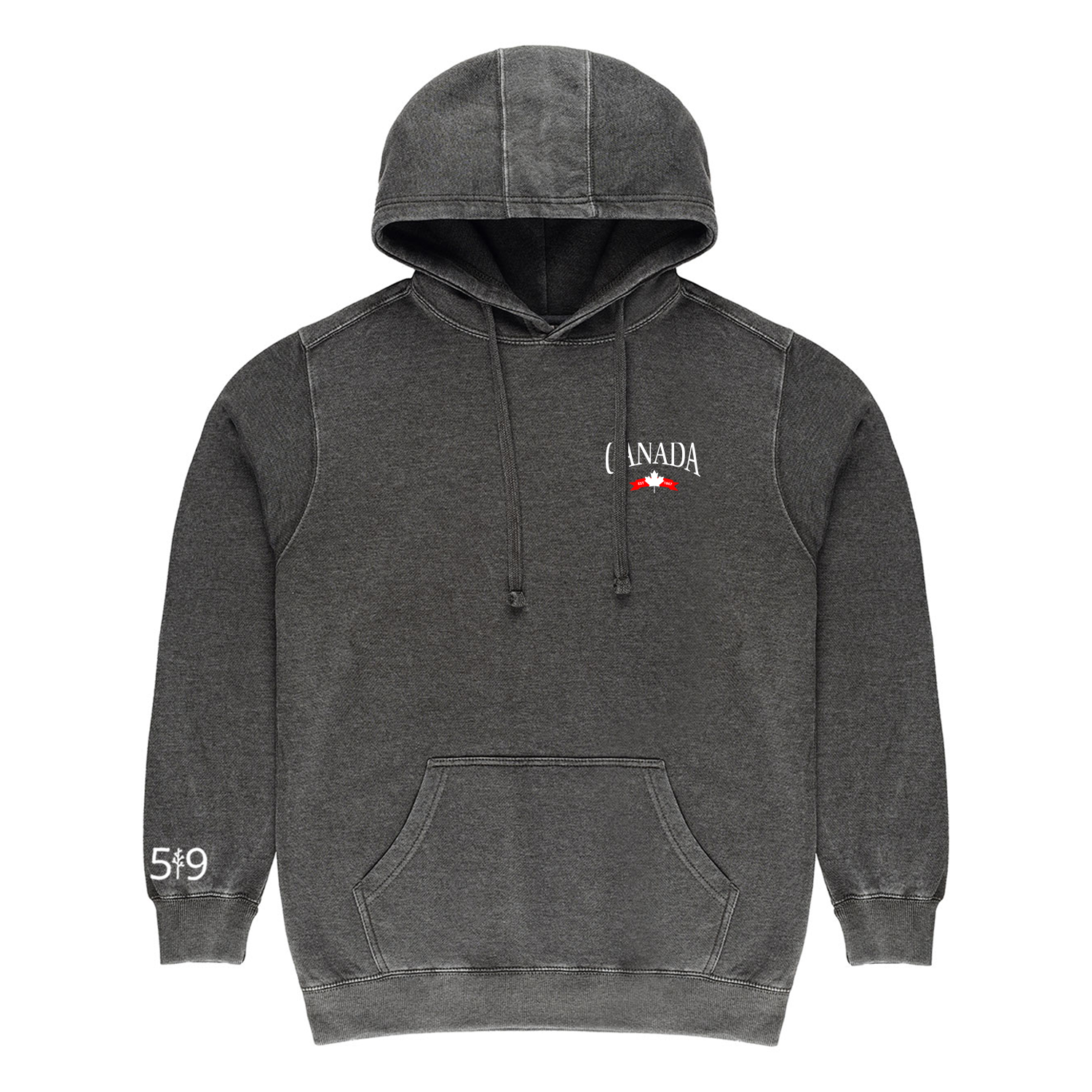 CANADA VARSITY EMBROIDERED VINTAGE HOODIE (UNISEX)