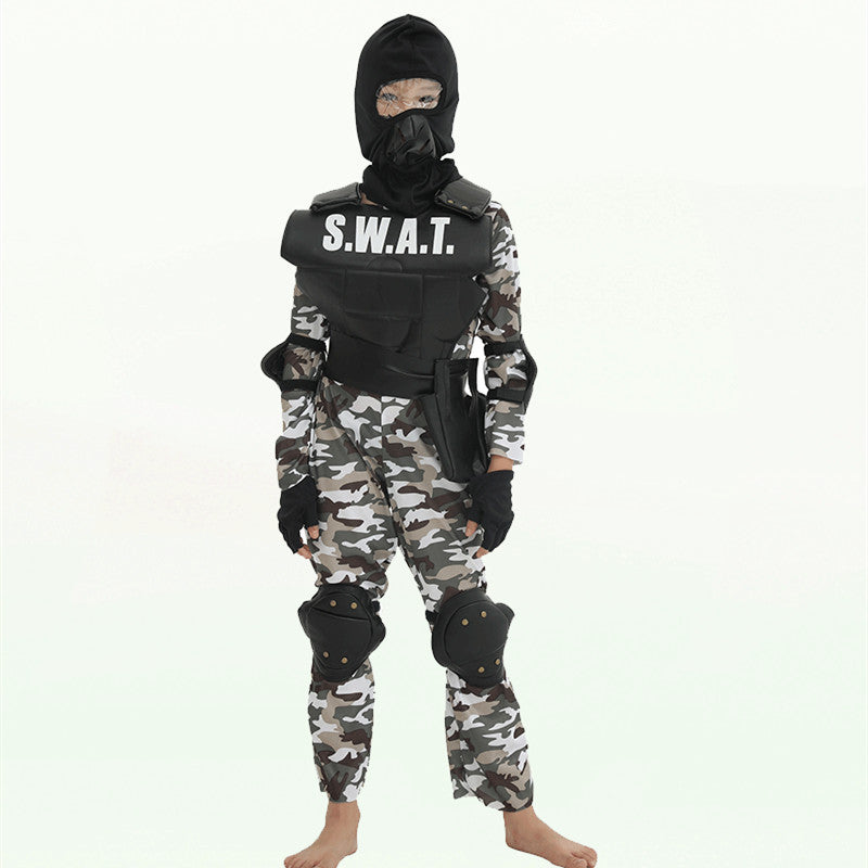 Anti-terrorist Elite Children Camouflage Cosplay Clothes