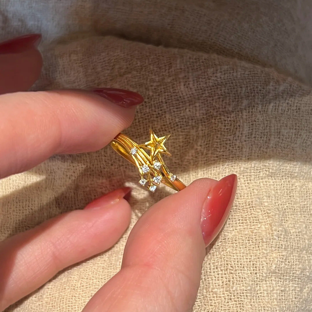 Broken Flame Xingtu Ring Special-interest Design Light Luxury All-matching Graceful