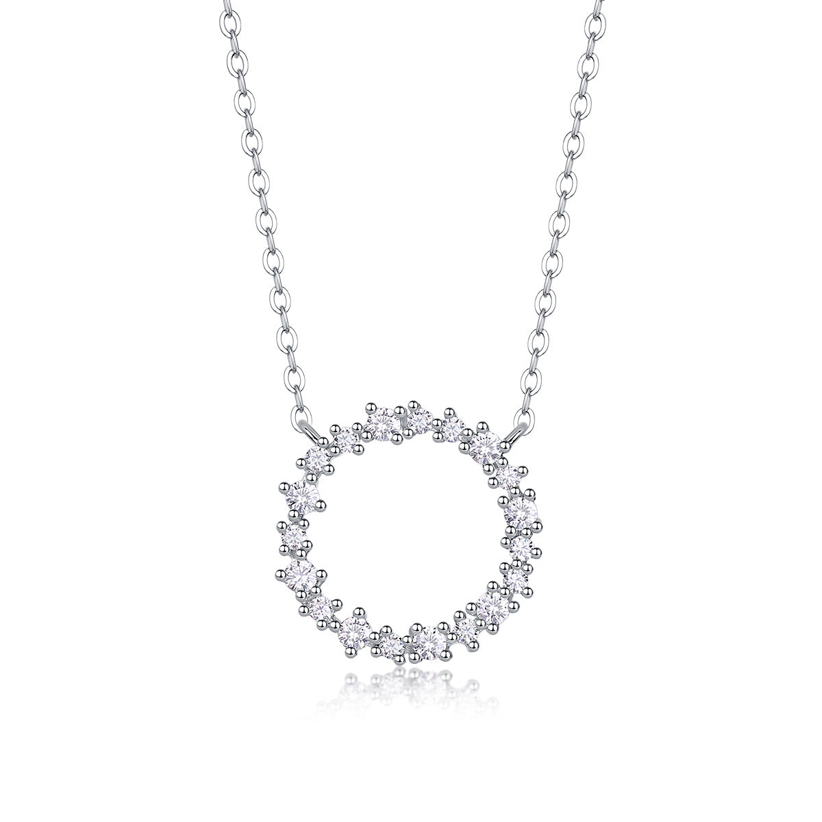 Emerald Water Ripples - A Fashionable And Luxurious Diamond Jewelry Pendant Set With Moissanite S925 Sterling Silver And Platinum Plating