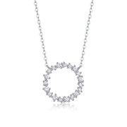 Emerald Water Ripples - A Fashionable And Luxurious Diamond Jewelry Pendant Set With Moissanite S925 Sterling Silver And Platinum Plating