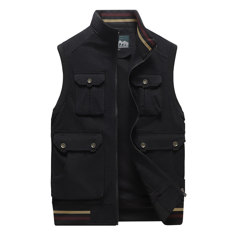 Casual Vest Men's Multi-pocket Sleeveless Jacket