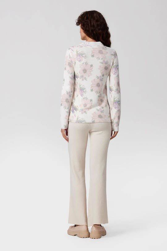 Crew Neck Floral Sweater