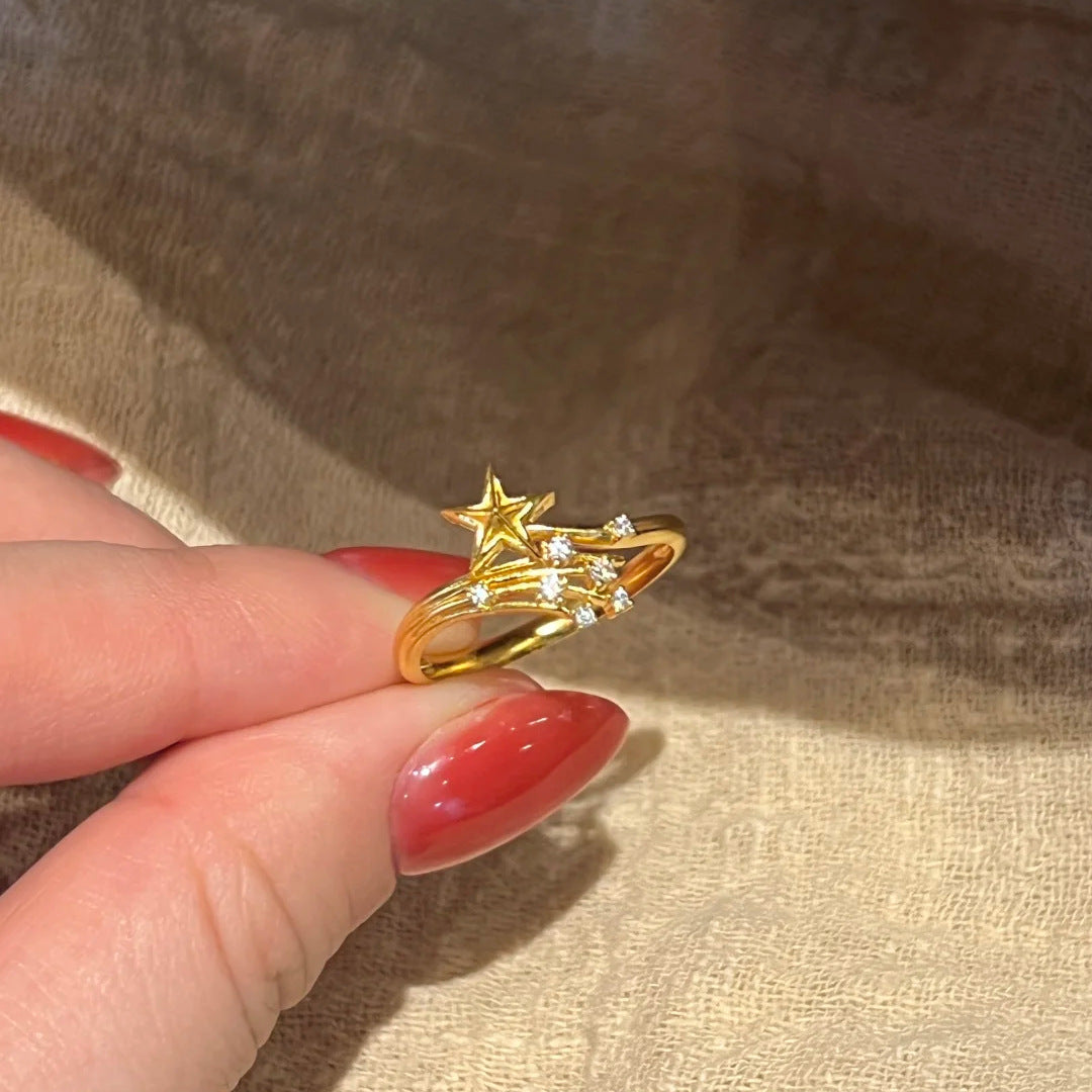 Broken Flame Xingtu Ring Special-interest Design Light Luxury All-matching Graceful