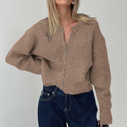 Minimalist Long Sleeve Inner Wear Sweater Woolen Women's Clothing