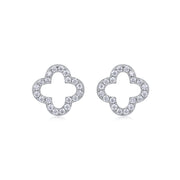Seeking Happiness - Fashionable And Luxurious Diamond Jewelry With Moissanite S925 Sterling Silver And Platinum-plated Stud Earrings