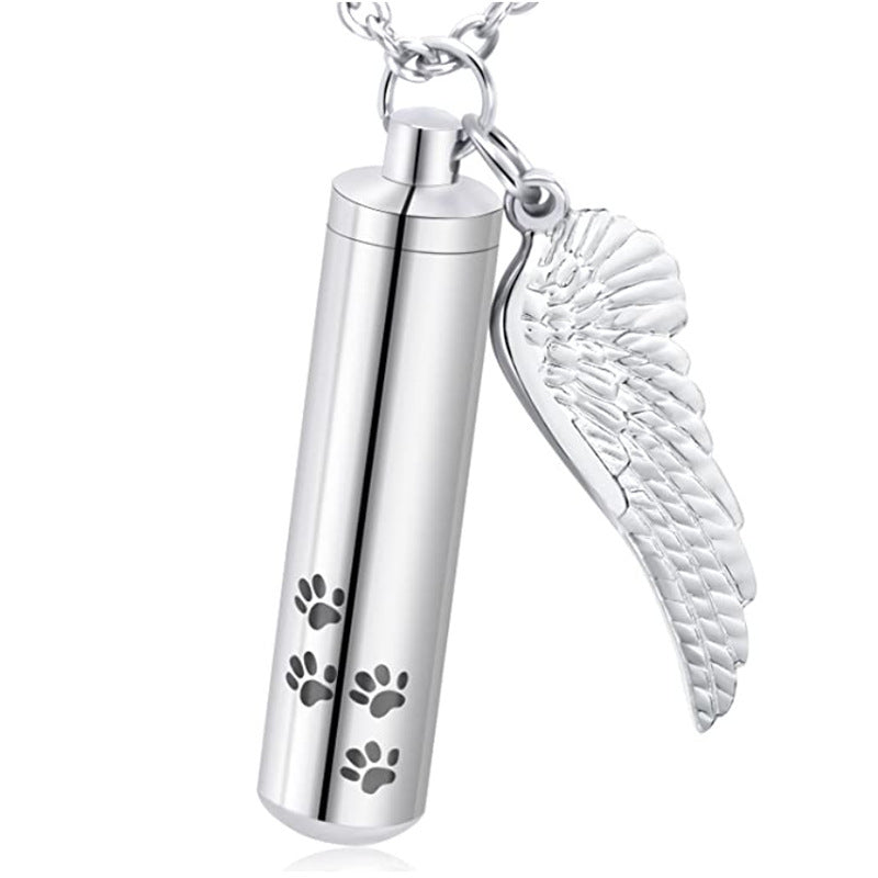 Memorial Pet Remains And Hair Pendant Necklace