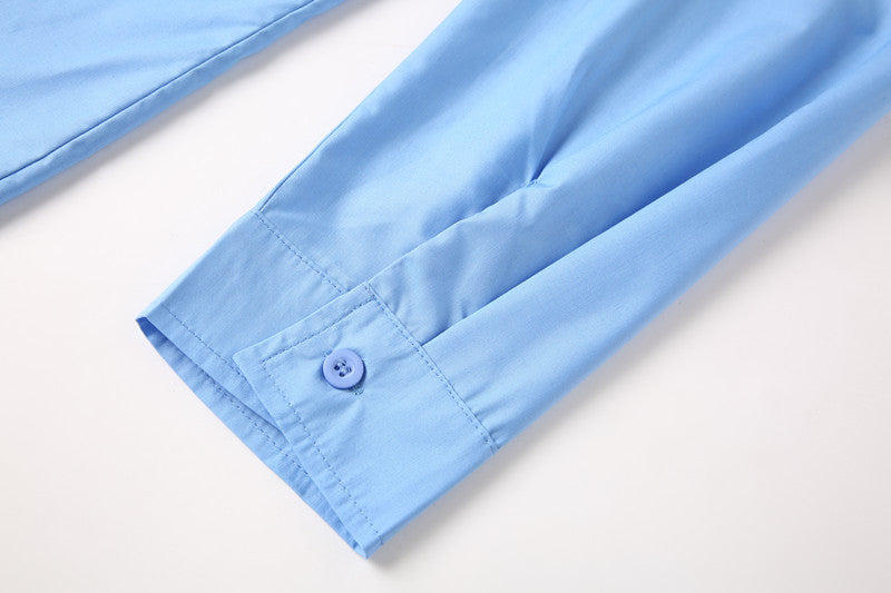 Teenage Men's Stand-up Collar Shirt