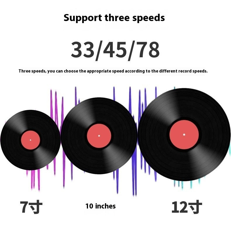 Vinyl Record Player Retro Phonograph