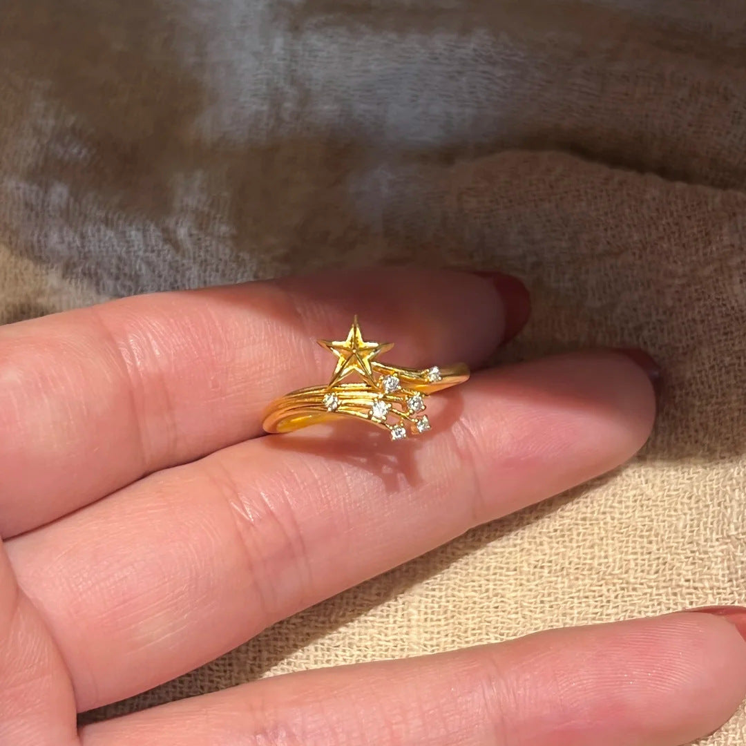 Broken Flame Xingtu Ring Special-interest Design Light Luxury All-matching Graceful
