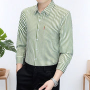 Striped Youth Korean Slim Fit Casual All-match Shirt