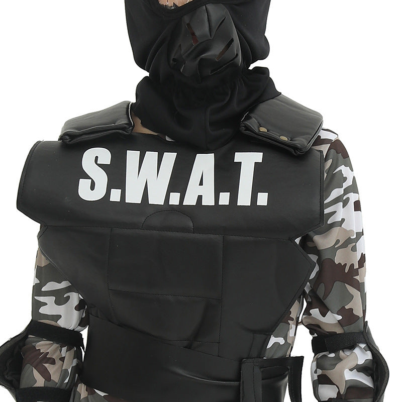 Anti-terrorist Elite Children Camouflage Cosplay Clothes