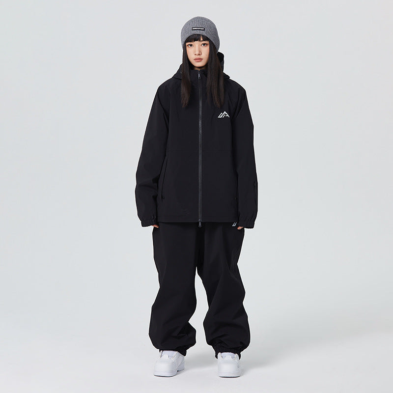 Women's Men's Loose Waterproof Windproof Ski Suit