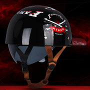 Creative Printed Retro Home Motorcycle Helmet