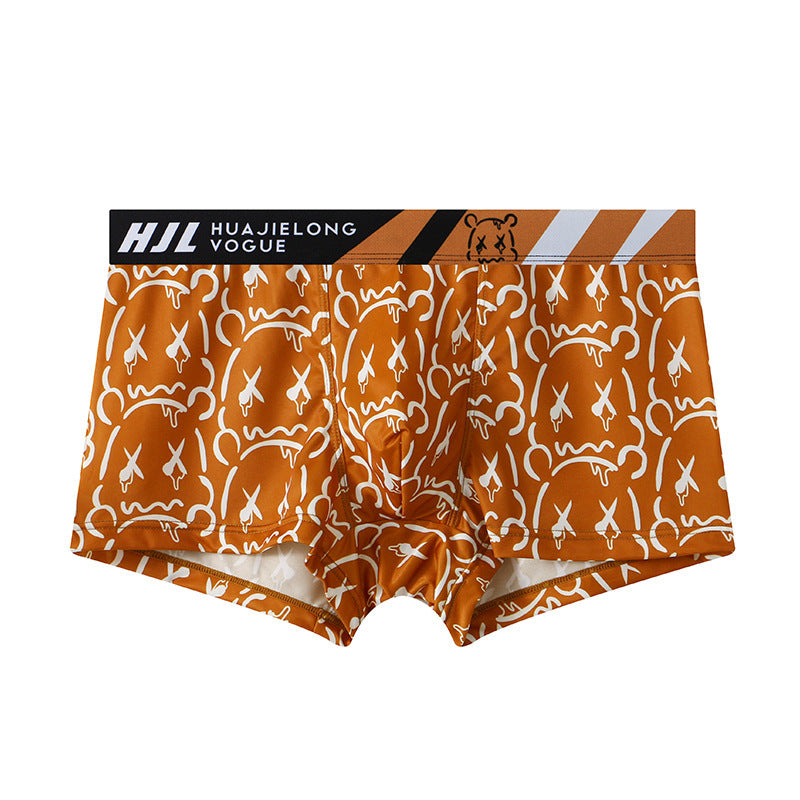 Men's Multi-color Printing Slim Fit Breathable Boxers