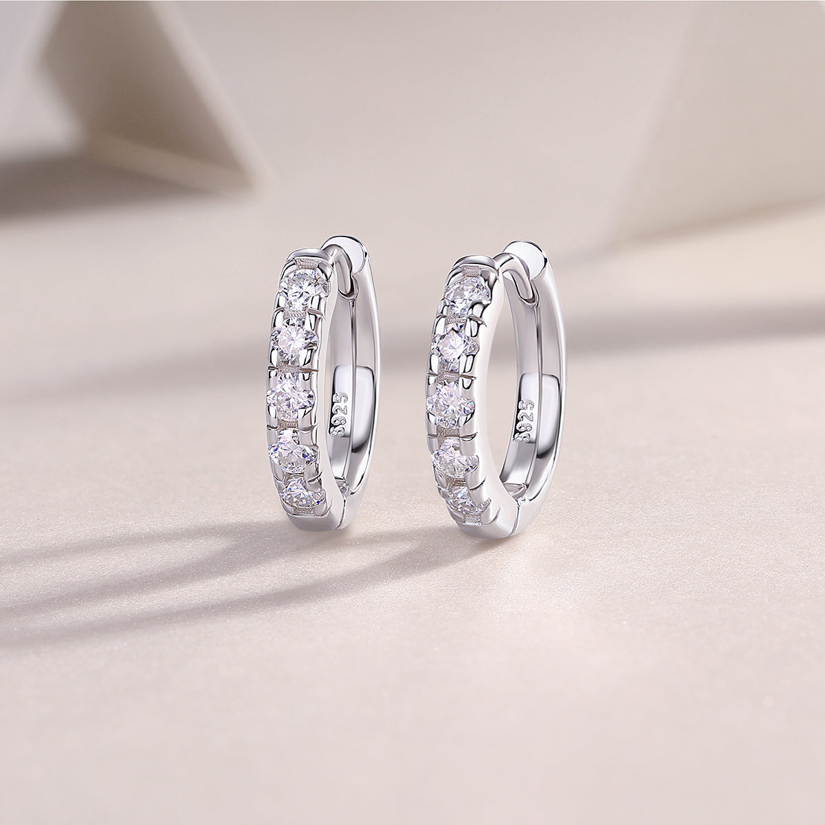 Summer Iced Tea - Fashionable And Luxurious Diamond Jewelry Set With Moissanite S925 Sterling Silver And Platinum-plated Stud Earrings