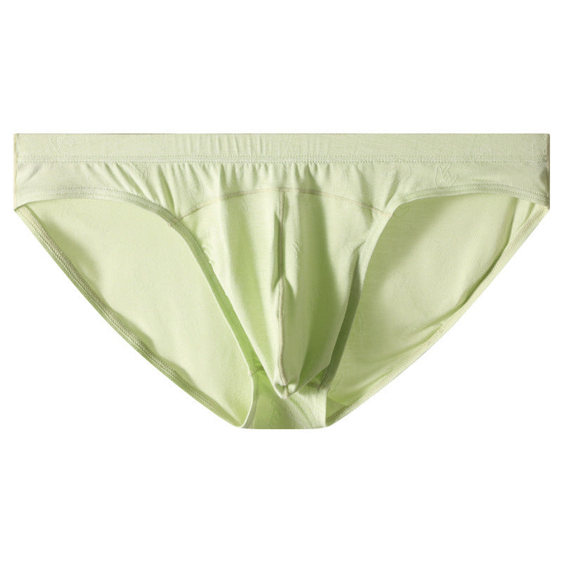 Low Waist Big Bag Men's Jacquard Ice Silk Underwear