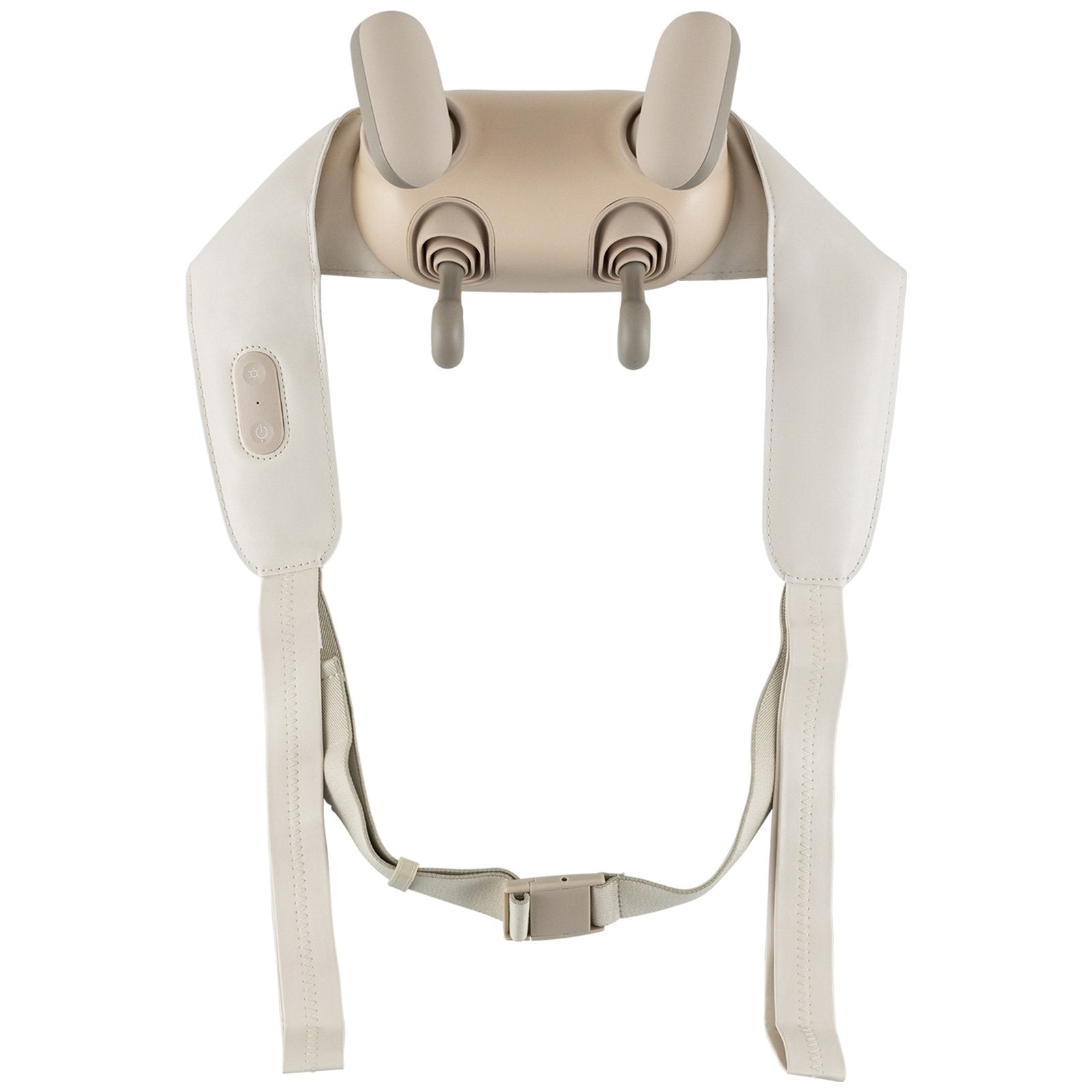 Neck Shoulder Massager with 2 Heat Levels for Pain Relief-Beige