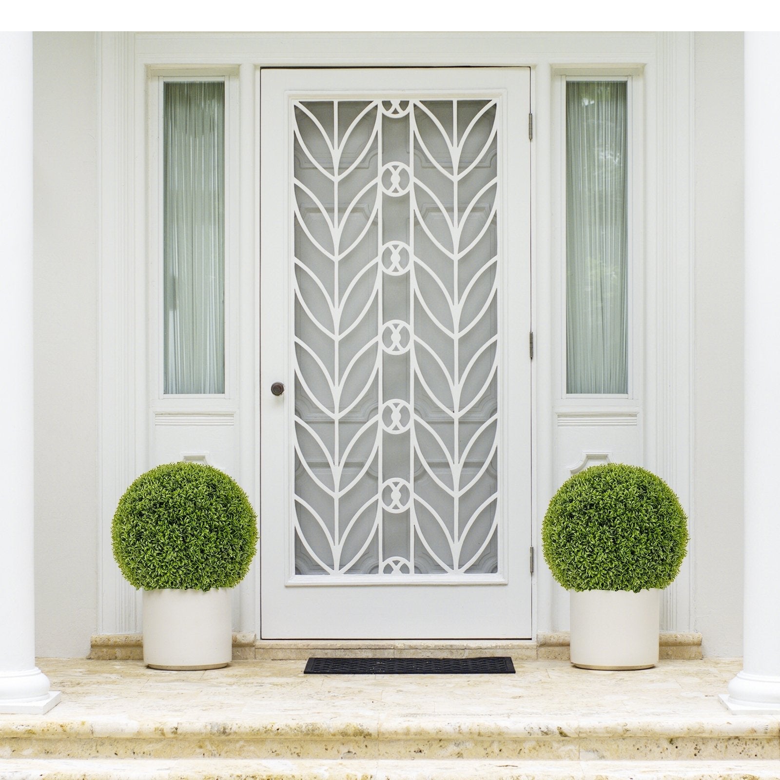 2 PCS 20 Inch Artificial Plant Boxwood Topiary Ball-M