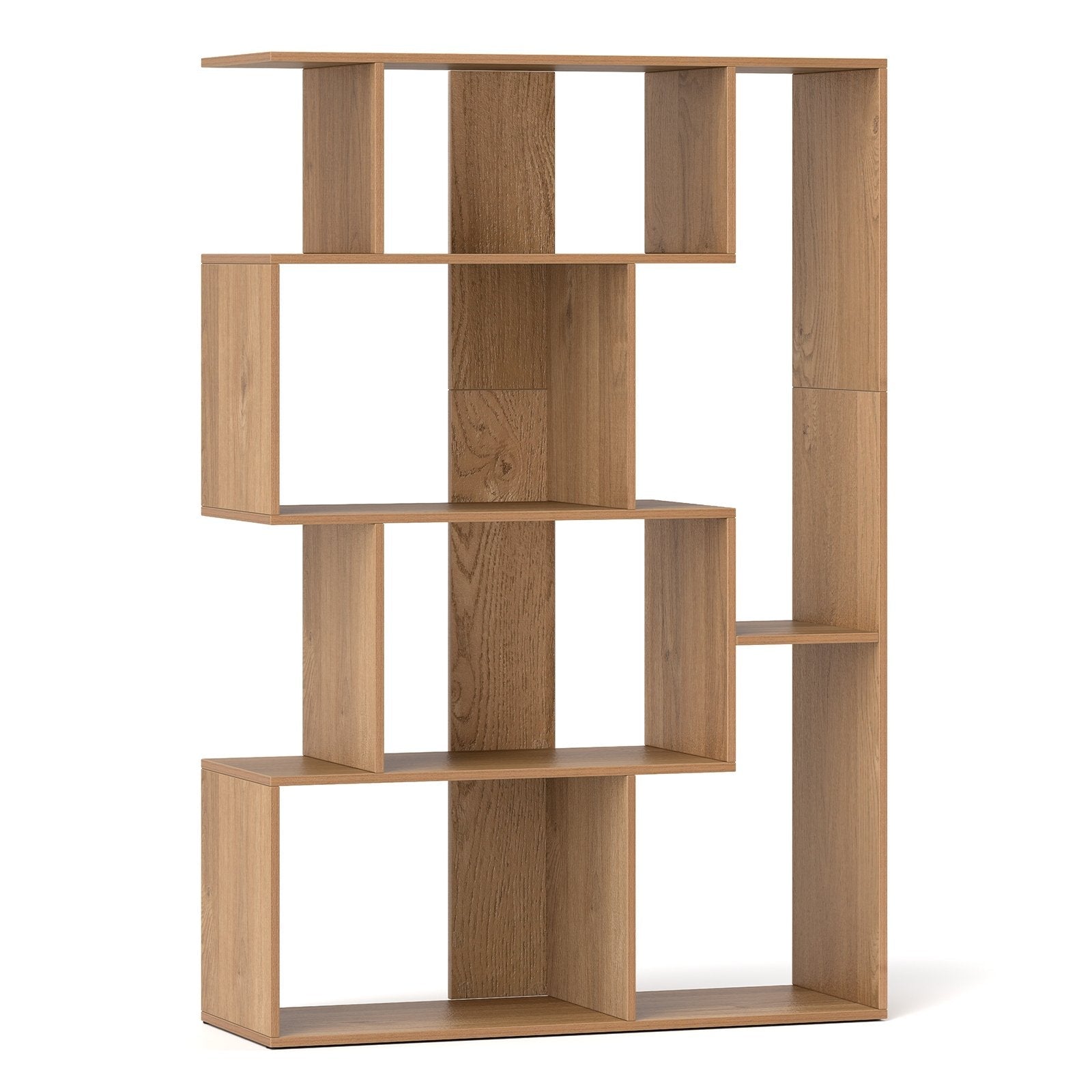 47 Inch 6-Cube Open-back Geometric Bookshelf for Bedroom Living Room-Natural