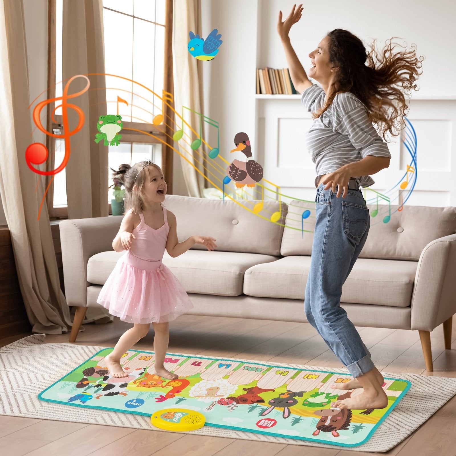 Kids Musical Mat Indoor Outdoor Animal Farm Piano