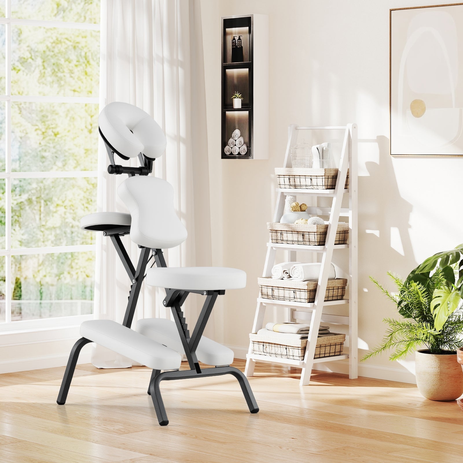 PU Leather Pad Travel Massage Chair with Carrying Bag