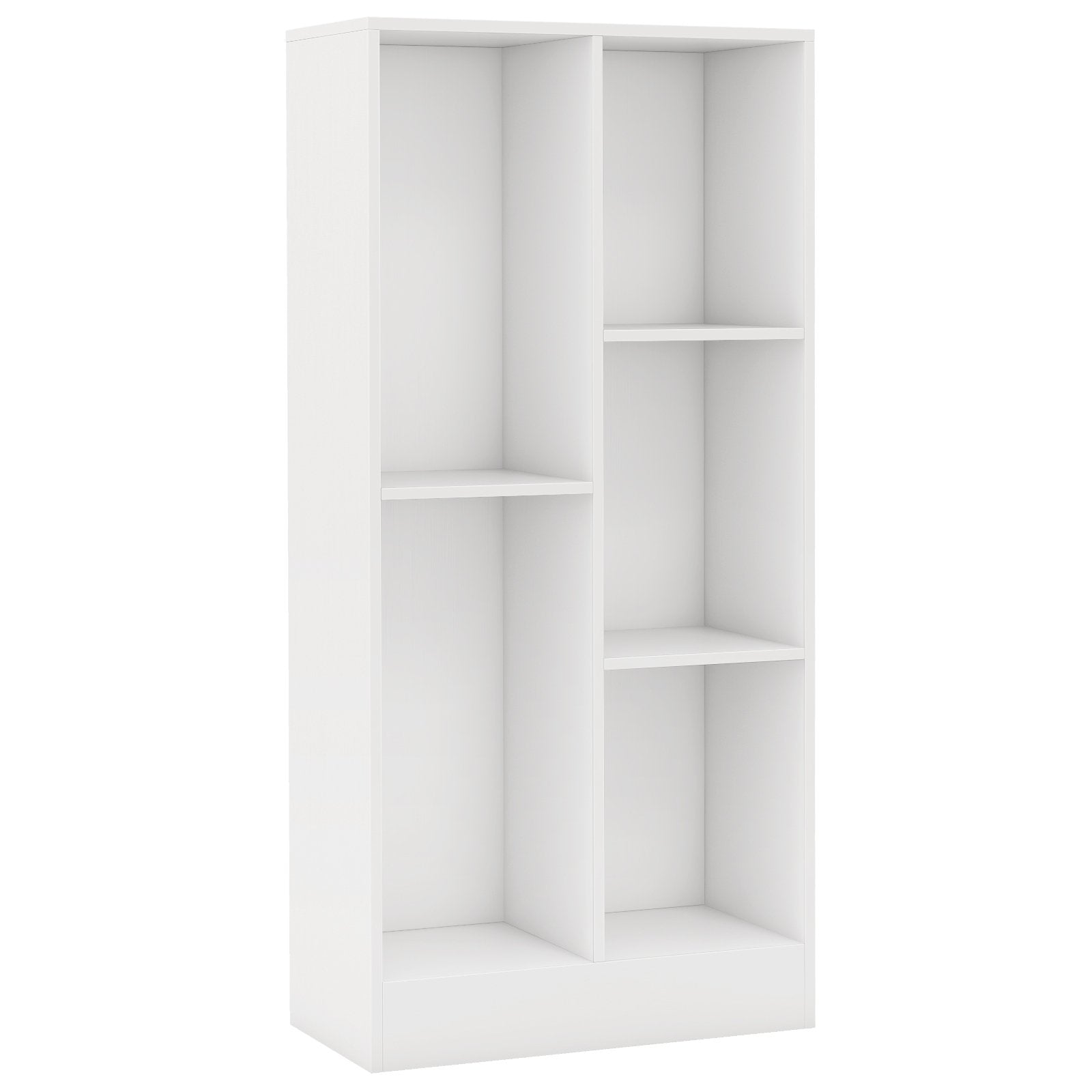 41 Inches 5-Cube Floor Bookcase with 2 Anti-Tipping Kits-Natural