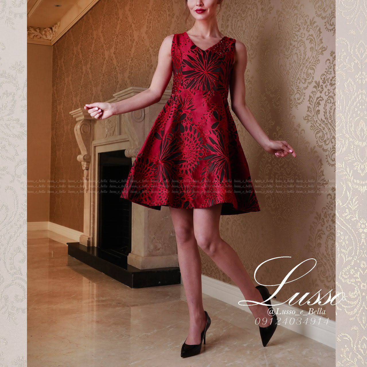 Sasy flare beaded dress