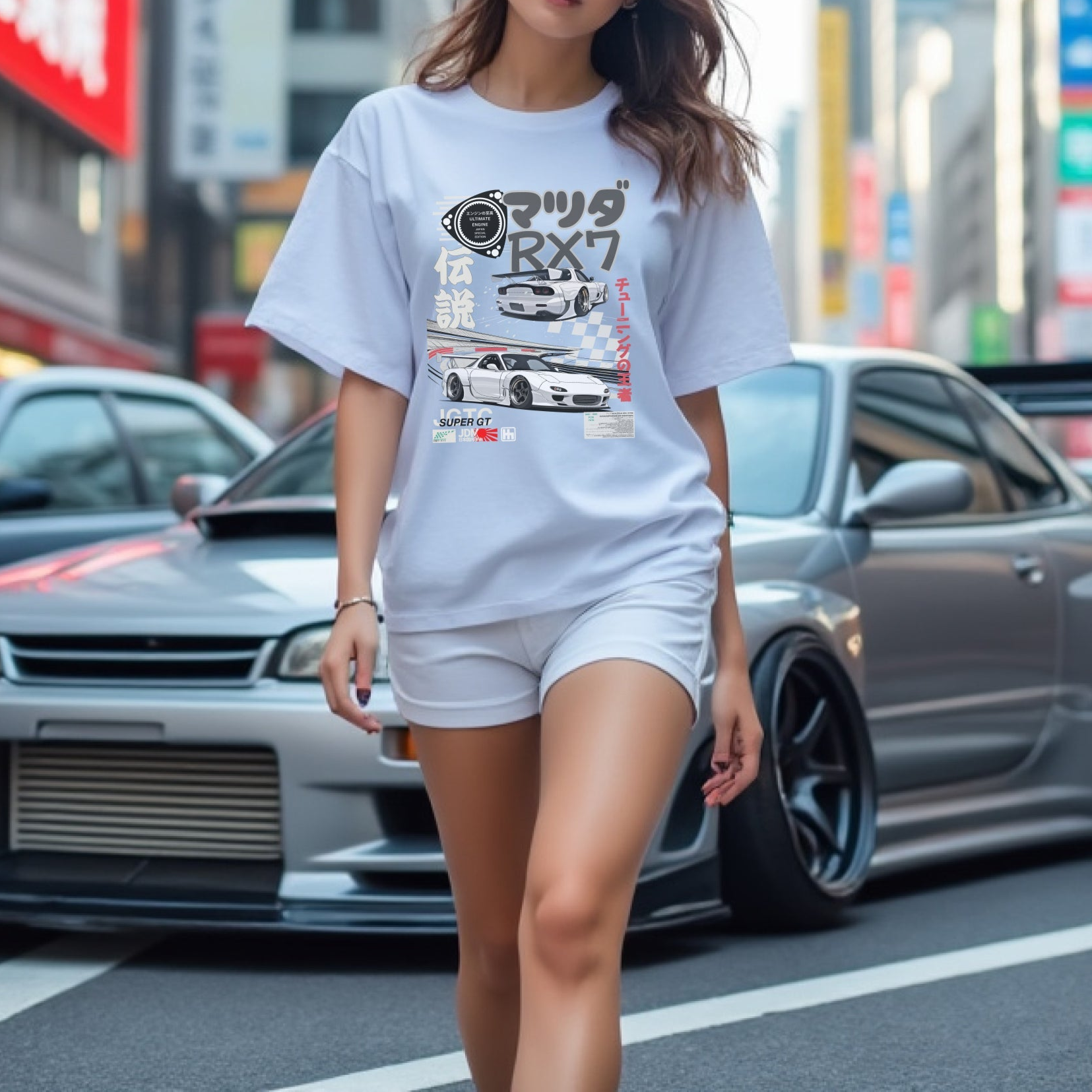 Legendary Suzuka RX7 Automotive Graphic T-Shirt | Mens & Womens (Unisex)