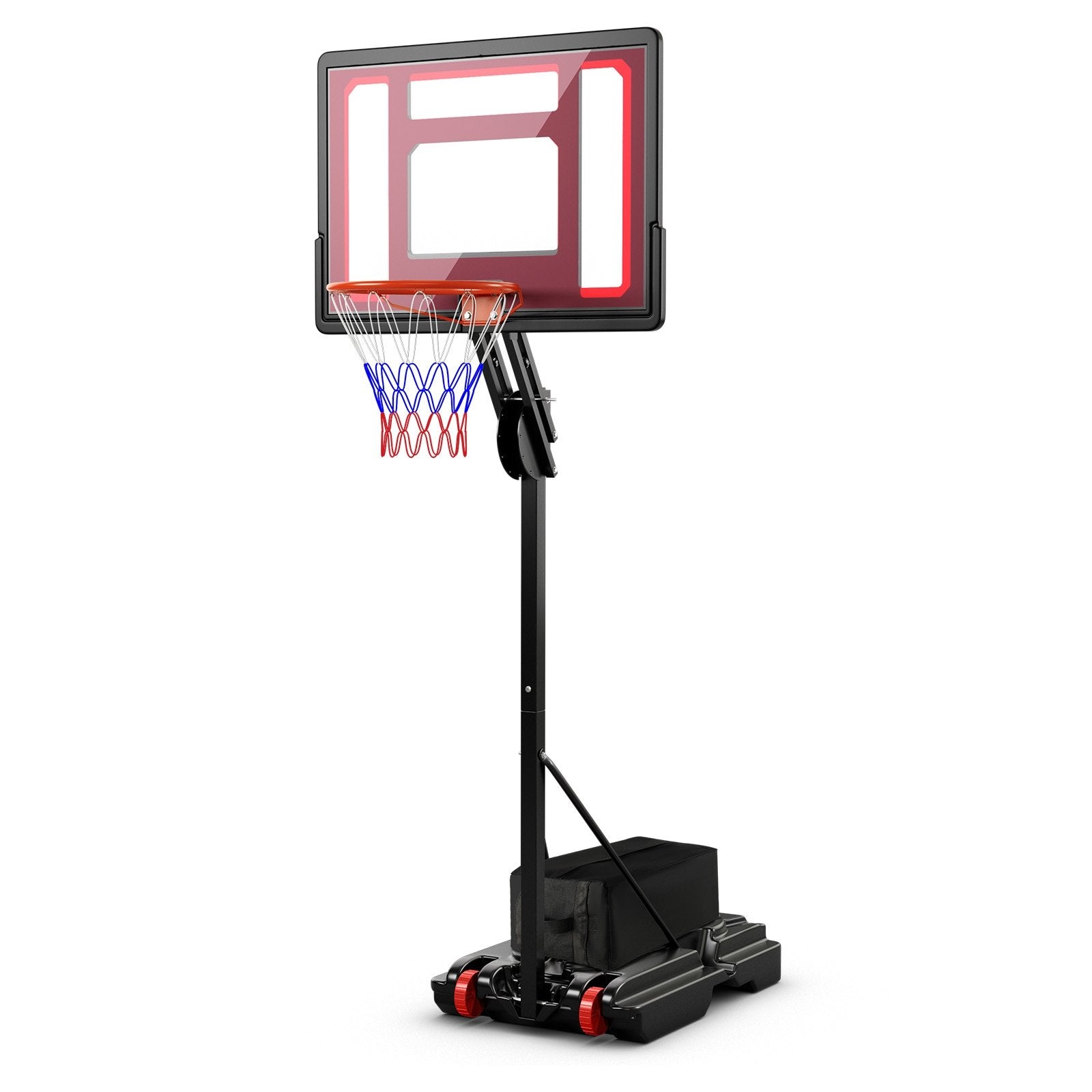 Basketball Hoop with 5-10 Feet Adjustable Height for Indoor Outdoor