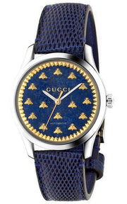 GUCCI G-Timeless Lapis Blue Dial with Bees Automatic Watch YA1264122