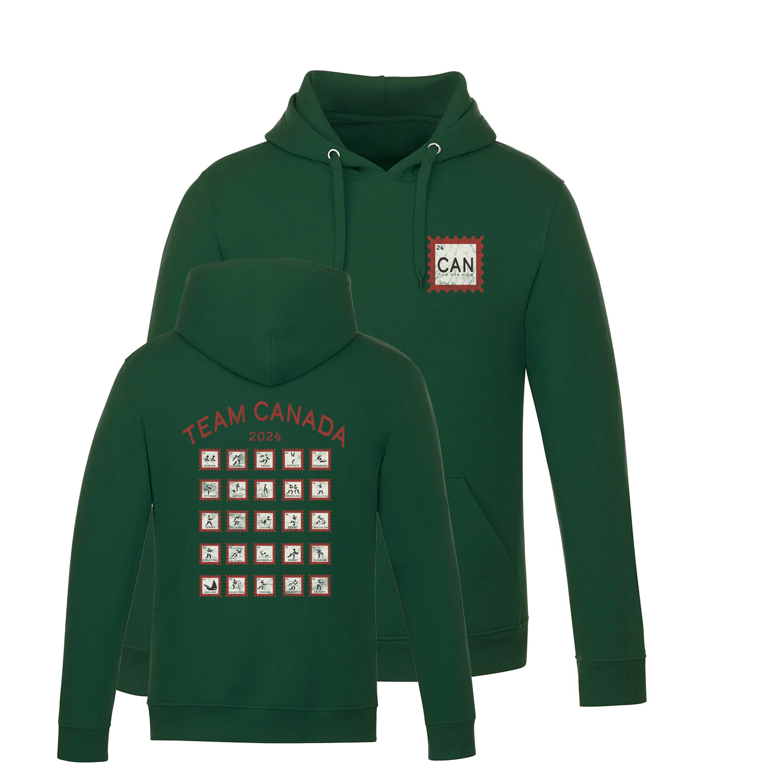 CANADA STAMP HOODIE (UNISEX)